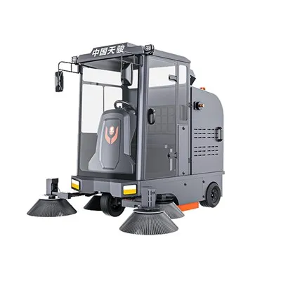 Fully Enclosed Electric Sweeper with Fog Cannon